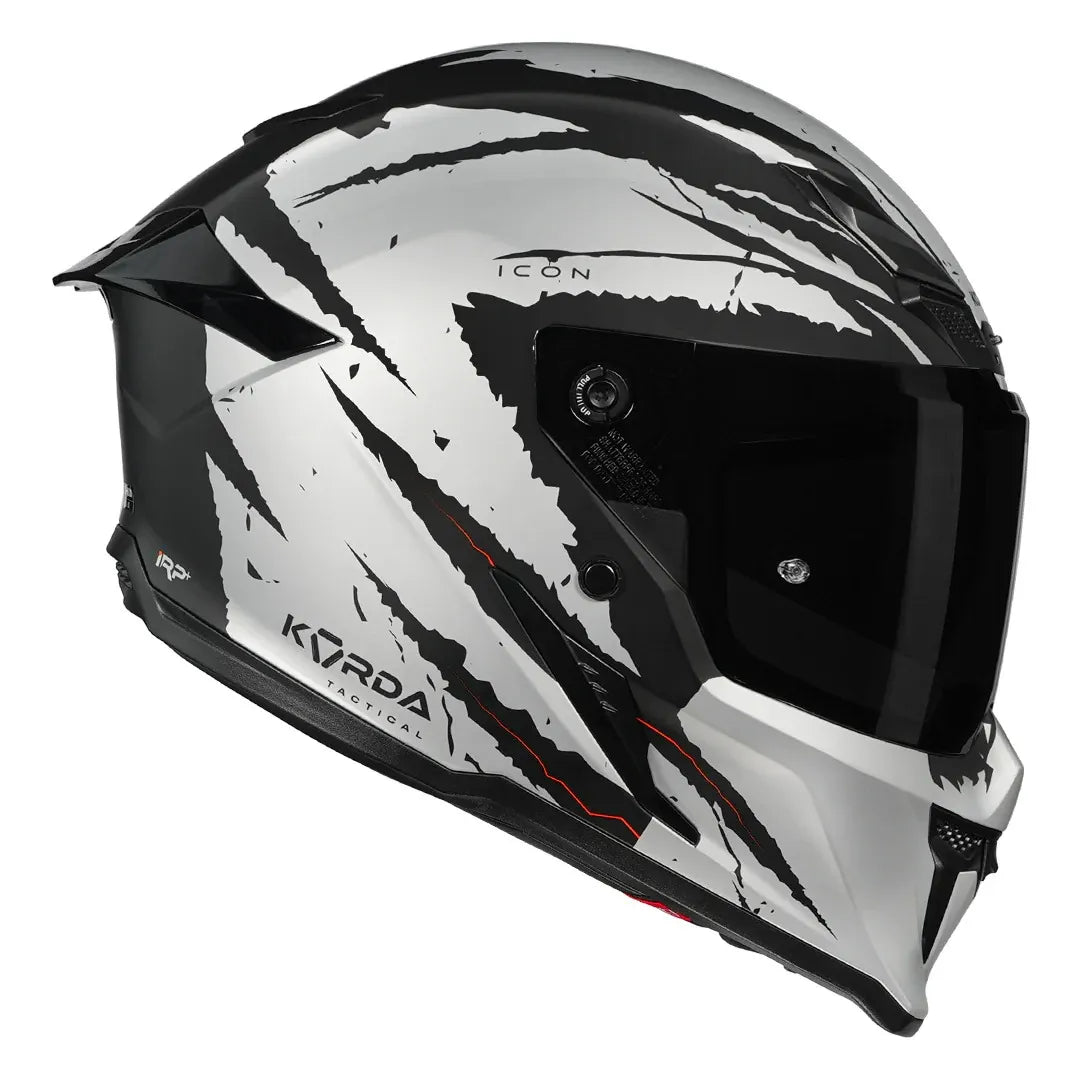 Korda Icon Fallout Matt Silver Full Face Helmet