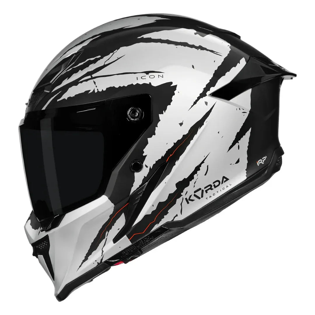 Korda Icon Fallout Matt Silver Full Face Helmet
