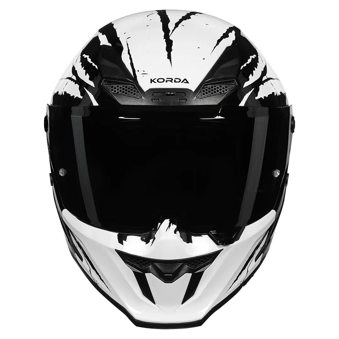 Korda Icon Fallout White Full Face Helmet