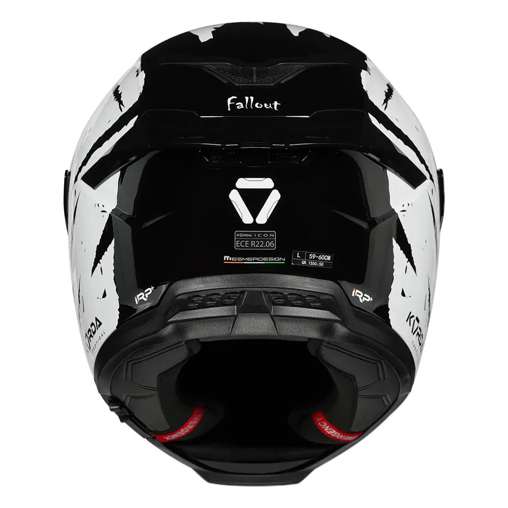 Korda Icon Fallout White Full Face Helmet