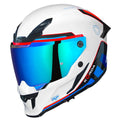 Korda Icon Lemur Glossy White Blue Full Face Helmet