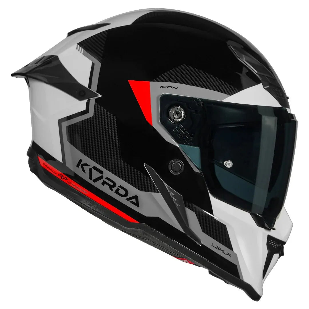 Korda Icon Lemur Red Full Face Helmet