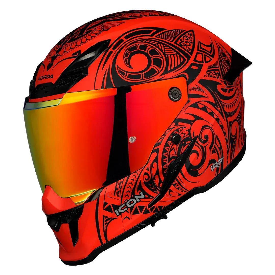 Korda Icon Maori Matt Red Full Face Helmet