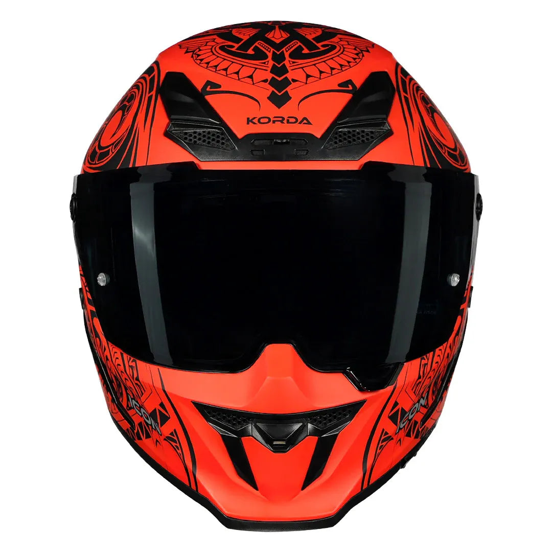 Korda Icon Maori Matt Red Full Face Helmet