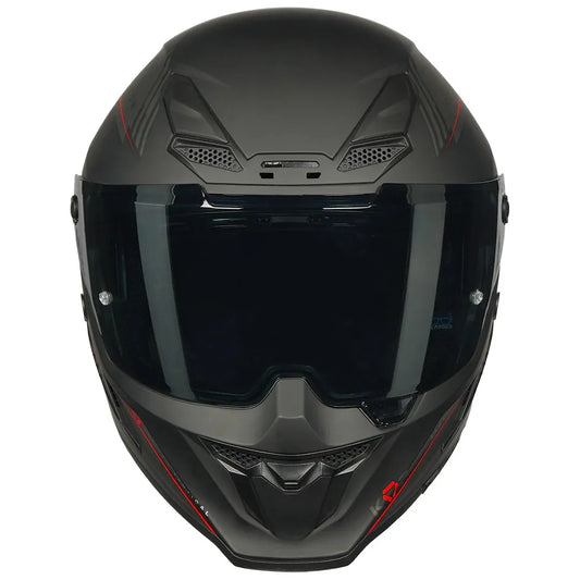 Korda Icon Nero Matt Gray Red Full Face Helmet