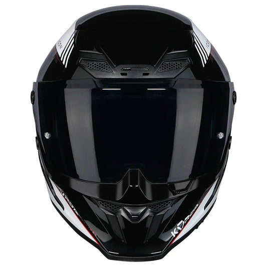 Korda Icon Nero White Red Full Face Helmet