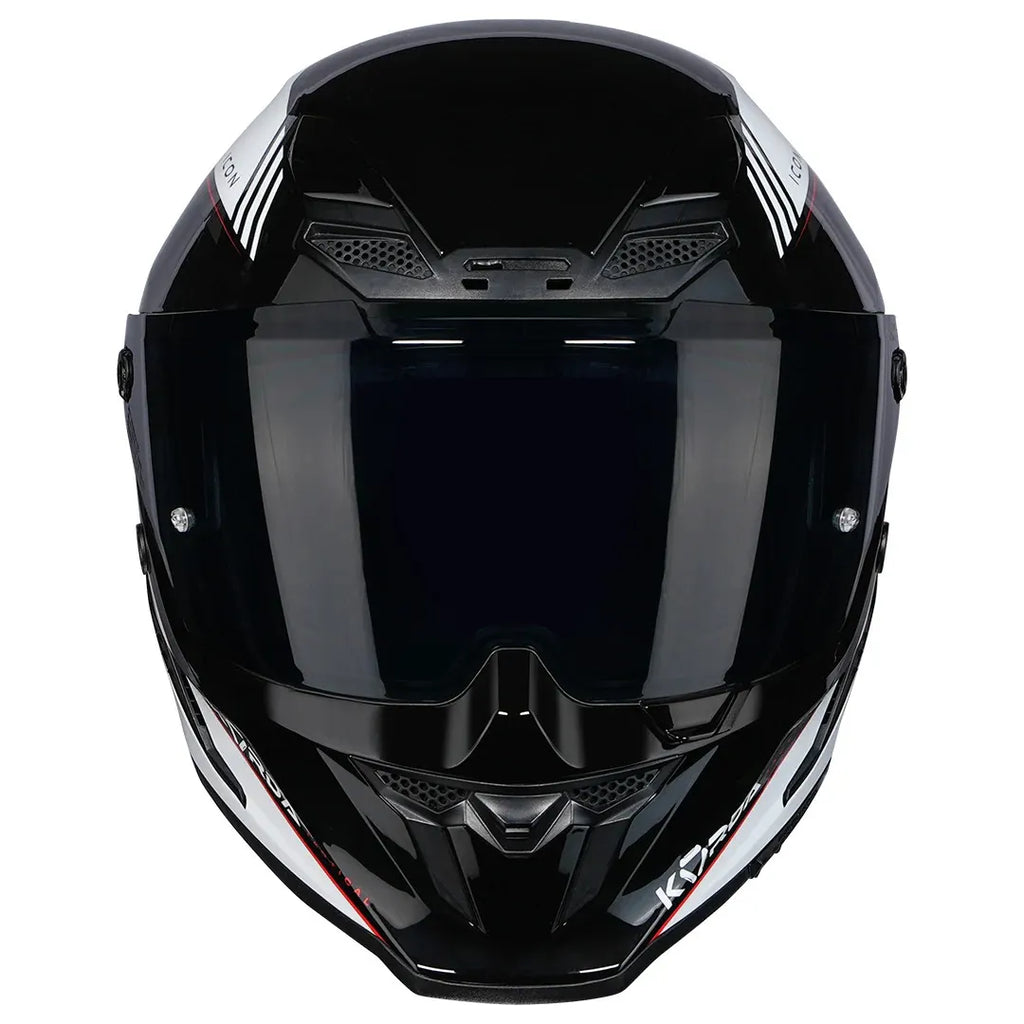 Korda Icon Nero White Red Full Face Helmet