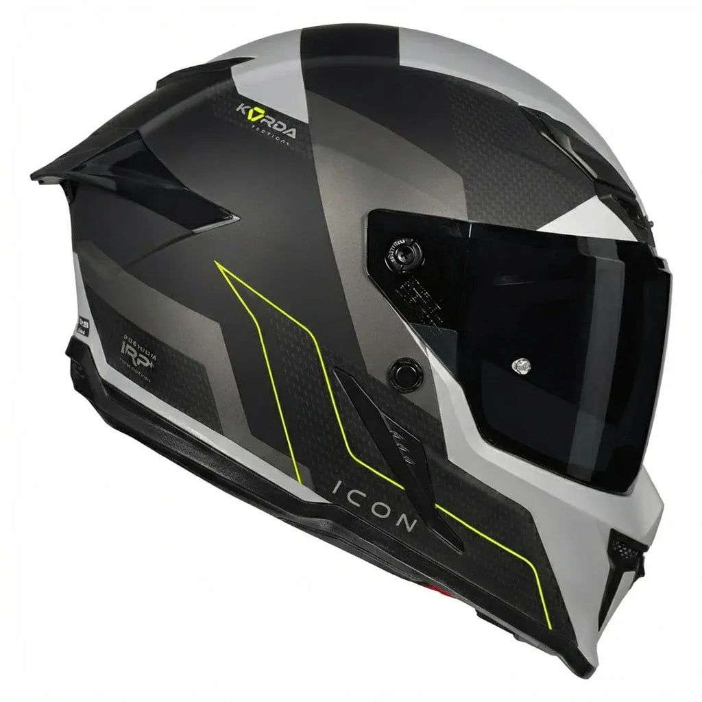 Korda Icon Nyc Matt Black Gray Full Face Helmet