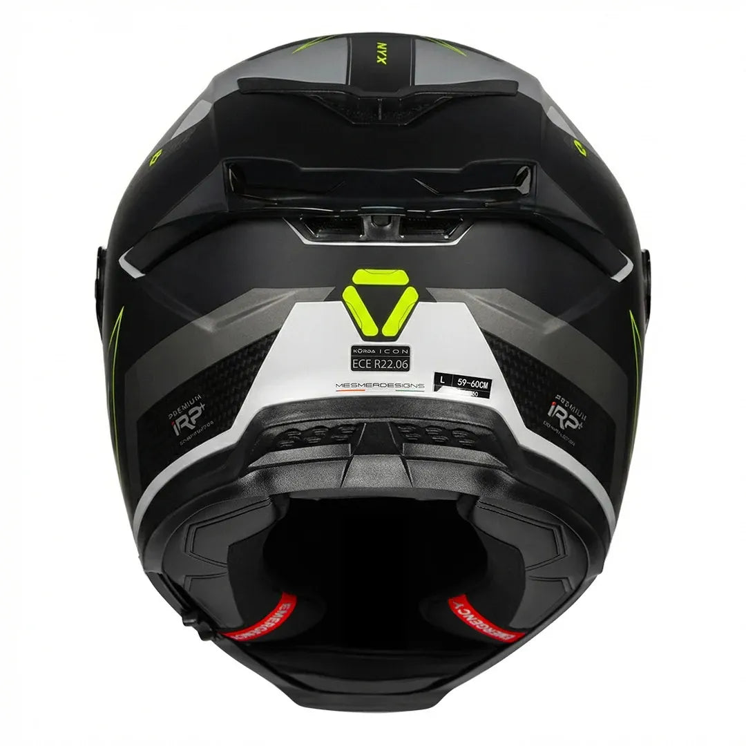 Korda Icon Nyc Matt Black Gray Full Face Helmet