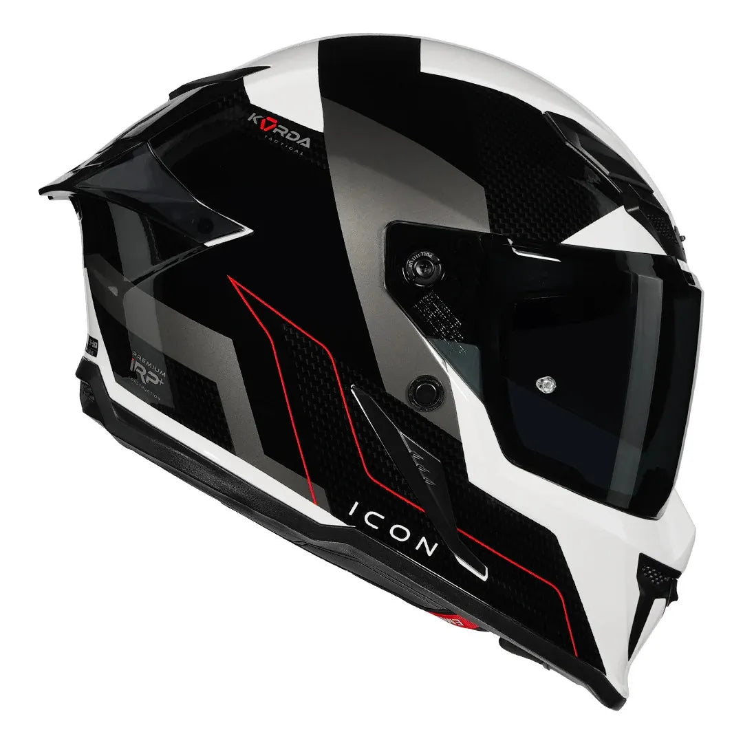 Korda Icon Nyx Black White Full Face Helmet