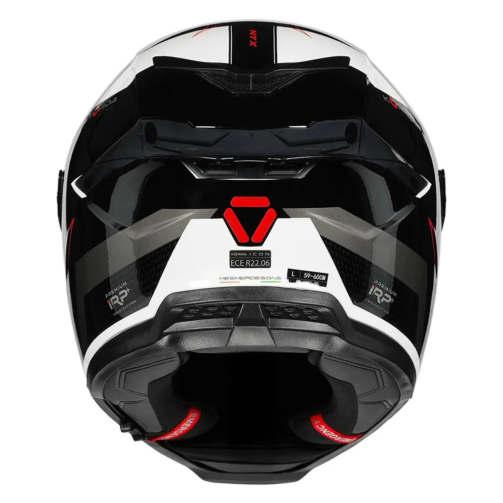 Korda Icon Nyx Black White Full Face Helmet