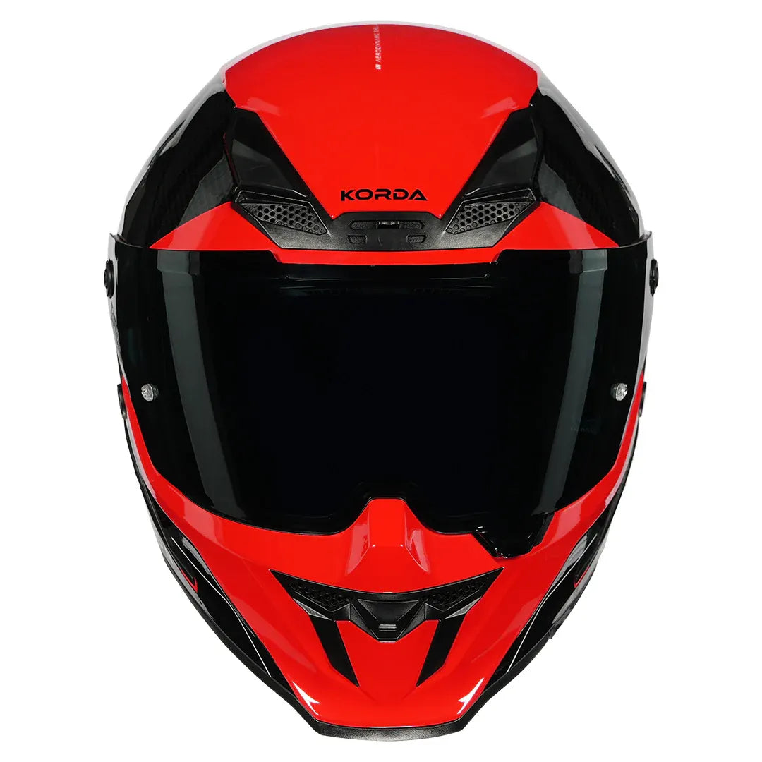 Korda Icon Nyx Glossy Black Red Full Face Helmet