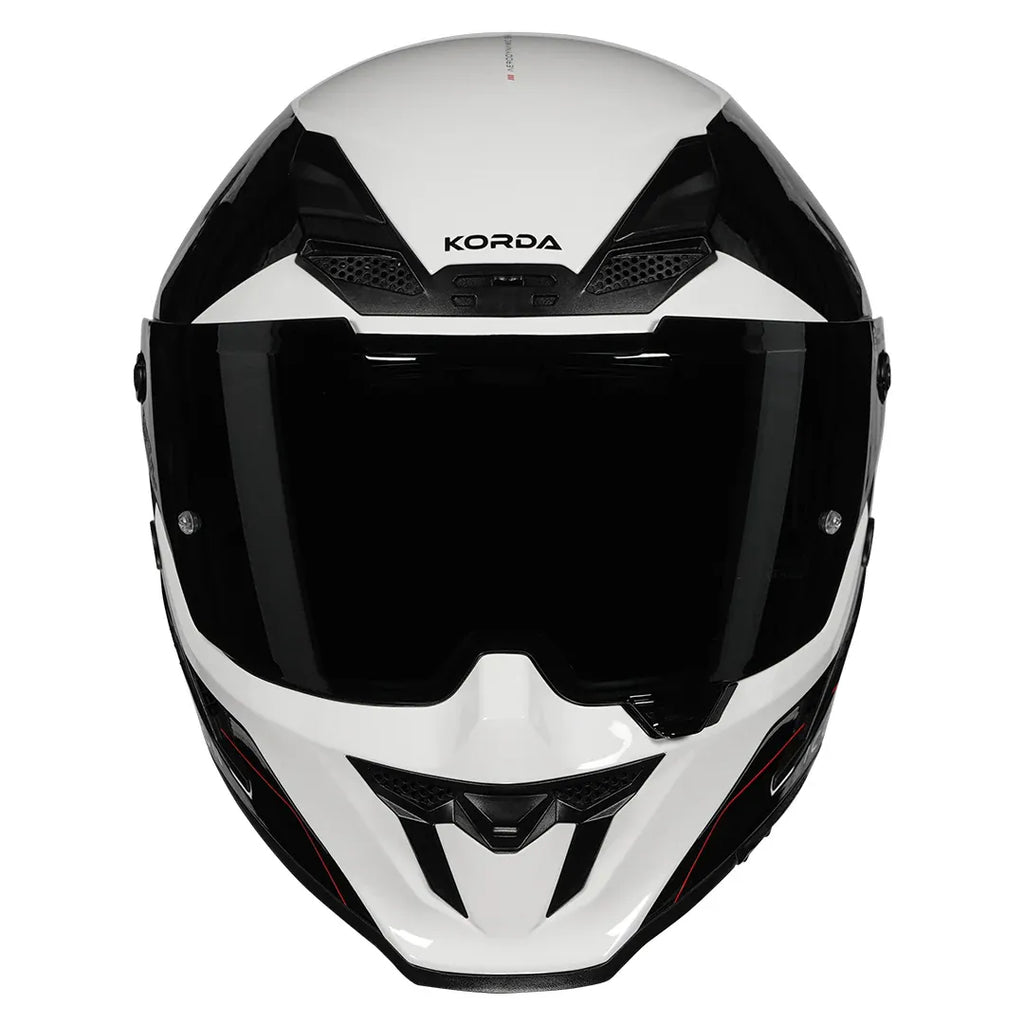 Korda Icon Nyx Glossy Black White Full Face Helmet