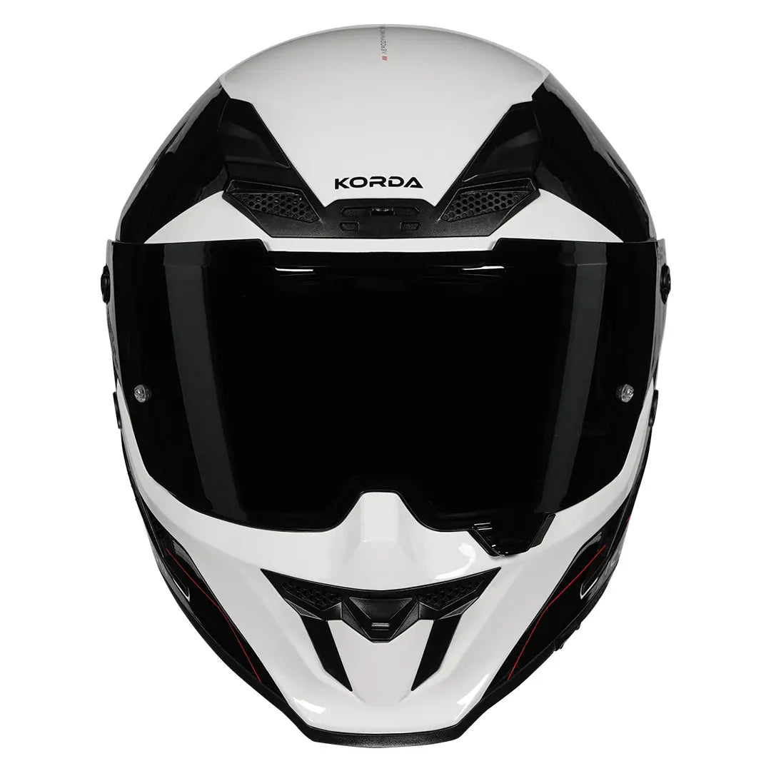 Korda Icon Nyx Glossy Black White Full Face Helmet