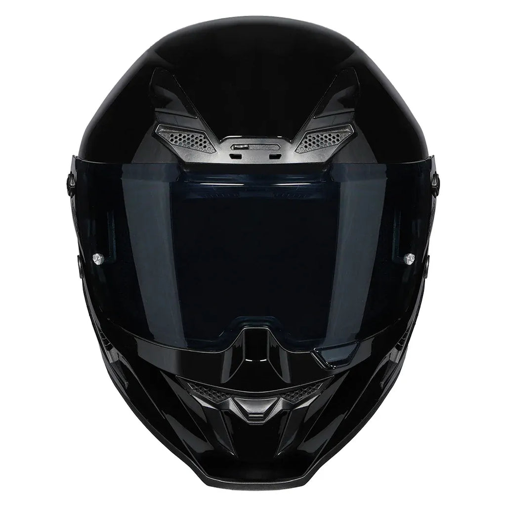 Korda Icon Solid Glossy Black  Full Face Helemt