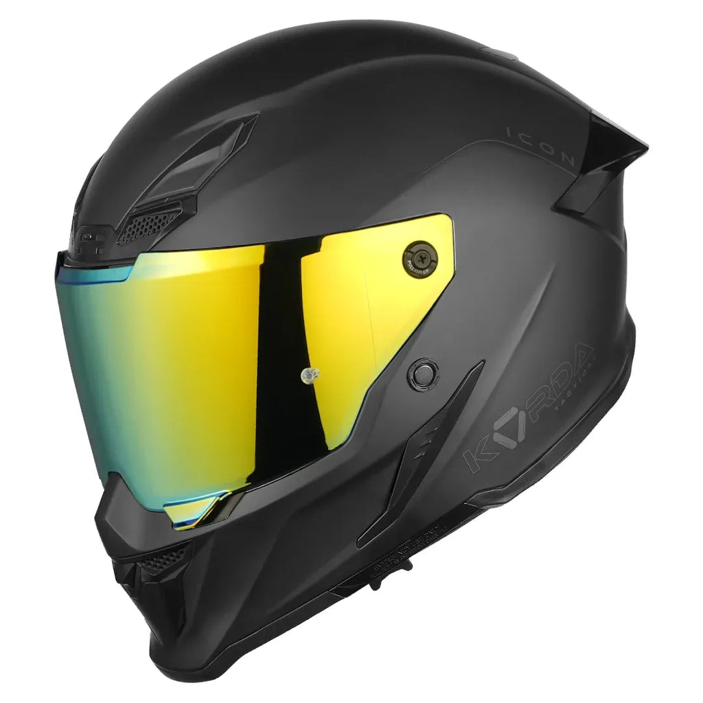 Korda Icon Solid Matt Black Full Face Helmet