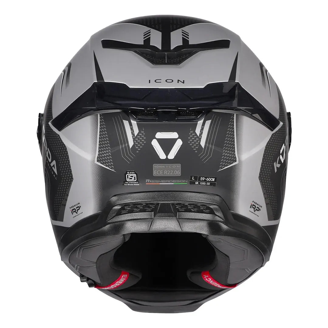 Korda Icon Strike Matt Gray Full Face Helmet