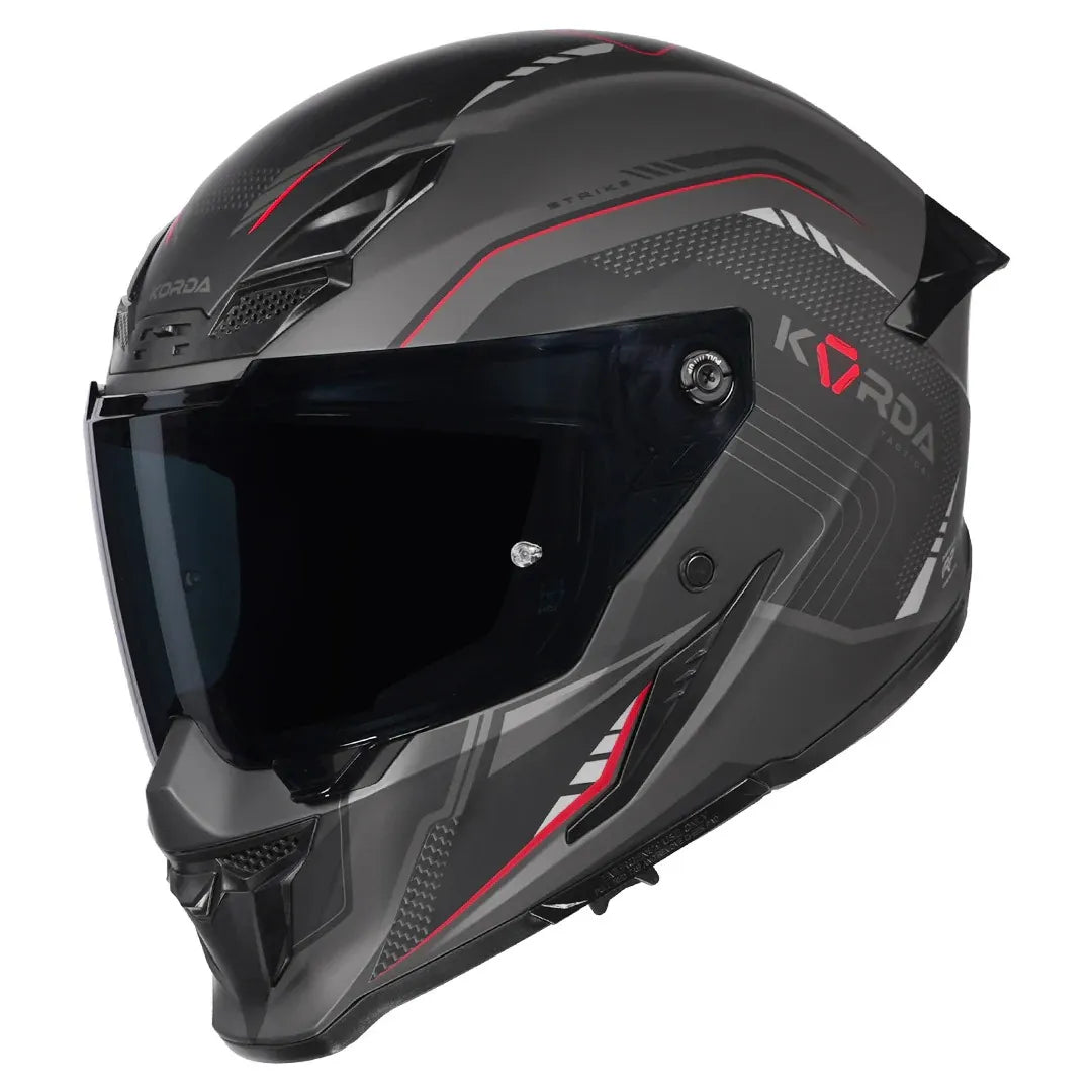 Korda Icon Strike Matt Red Full Face Helmet