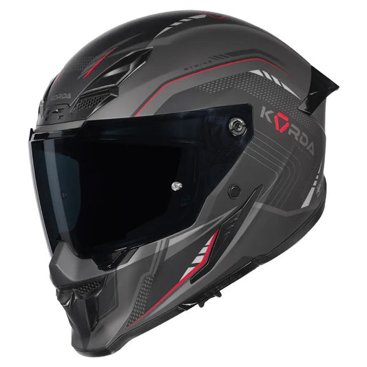 Korda Icon Strike Matt Red Full Face Helmet