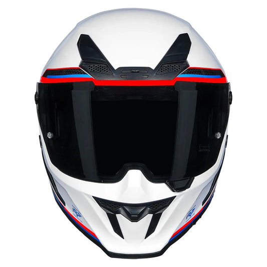 Korda Icon Tokio White Blue Full Face Helmet