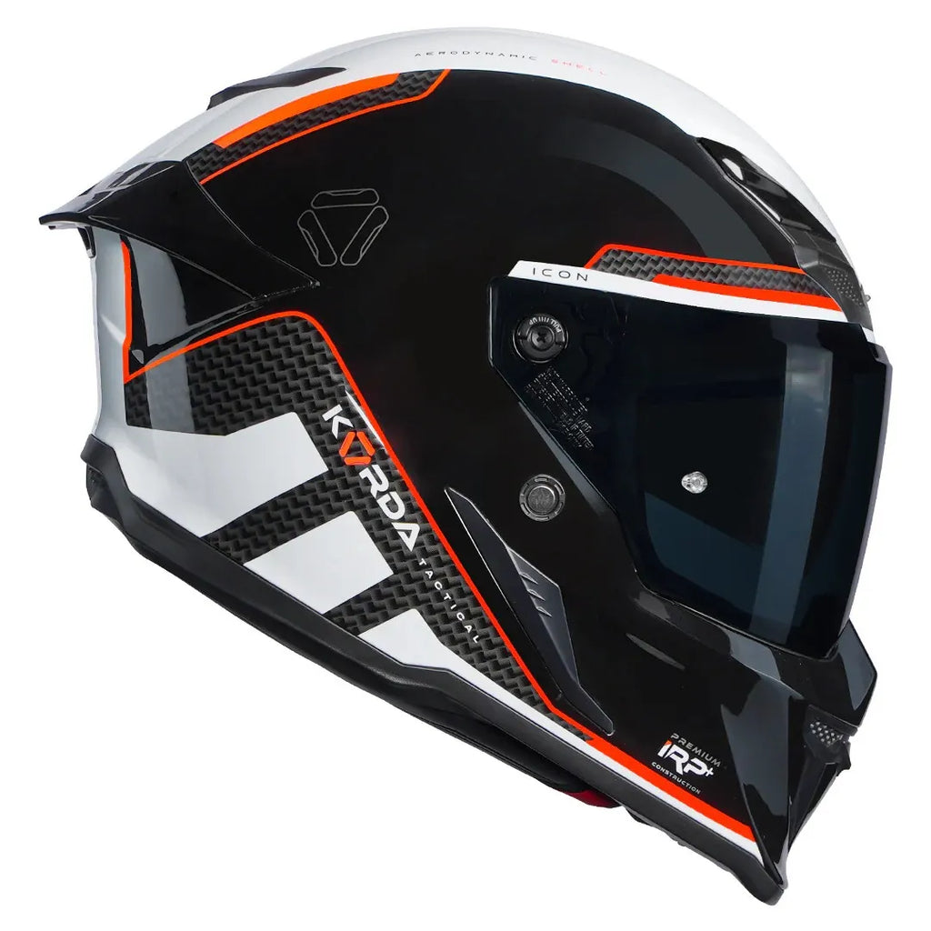 Korda Icon Tokio White Red Full Face Helmet