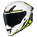 Korda Icon Tokio White Yellow Full Face Helmet