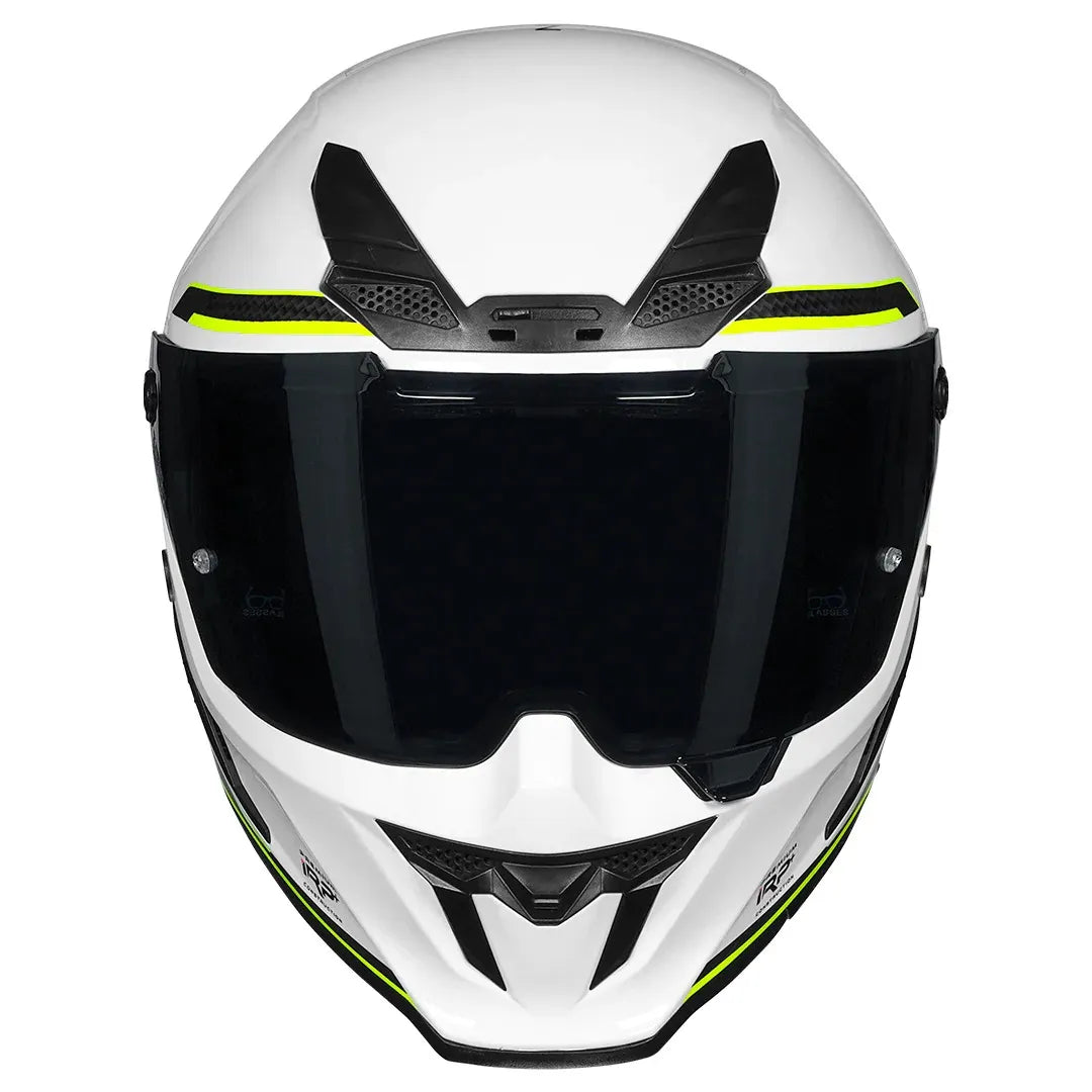 Korda Icon Tokio White Yellow Full Face Helmet