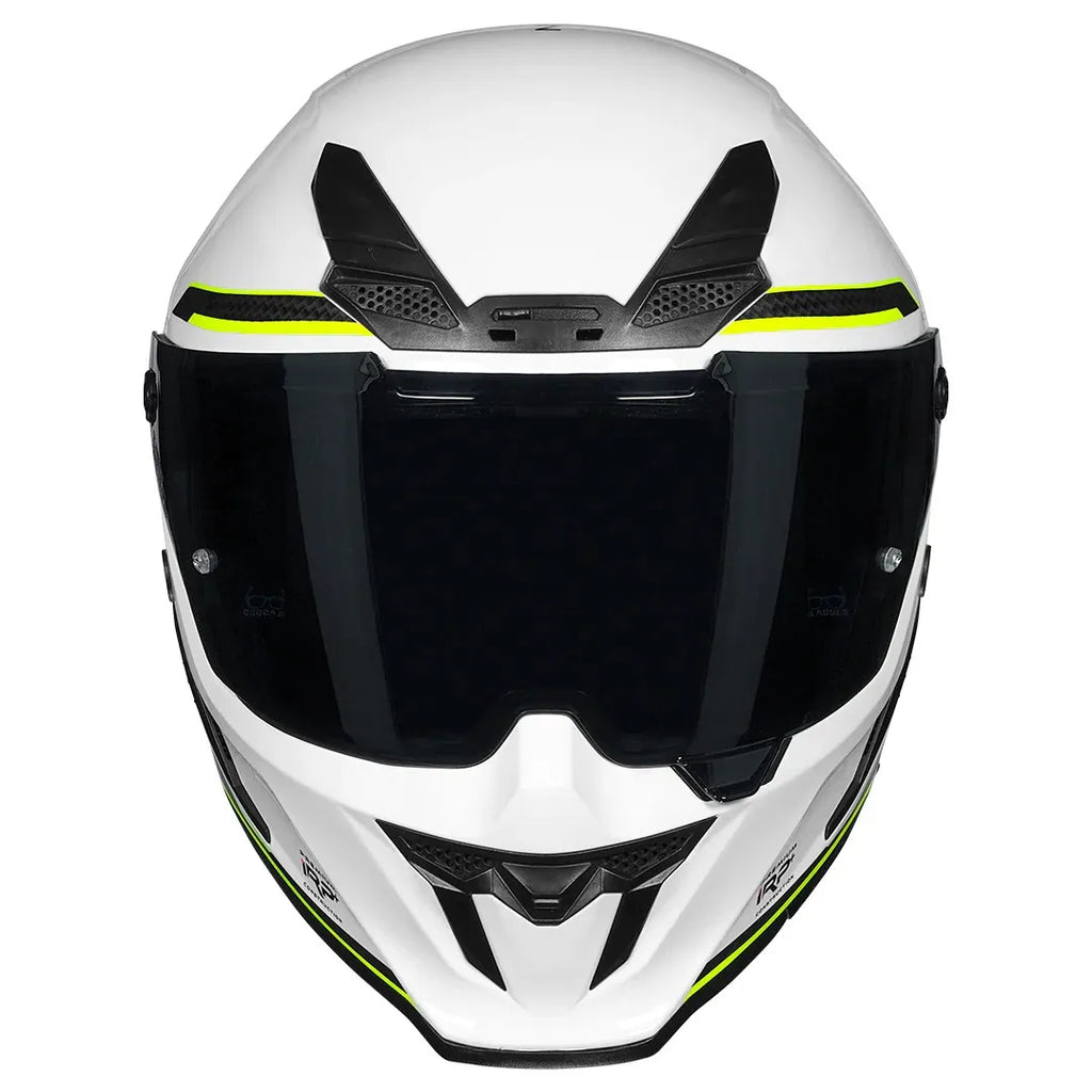 Korda Icon Tokio White Yellow Full Face Helmet