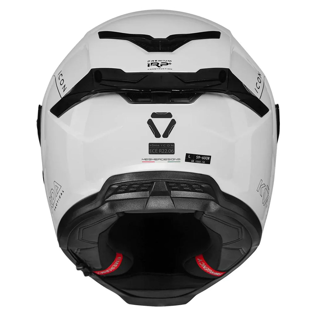 Korda Icon White Full Face Helmet