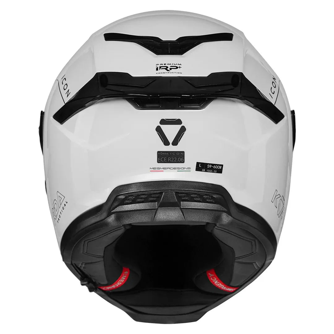Korda Icon White Full Face Helmet