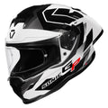 Korda Sonic Gp Flash White Black Full Face Helmet
