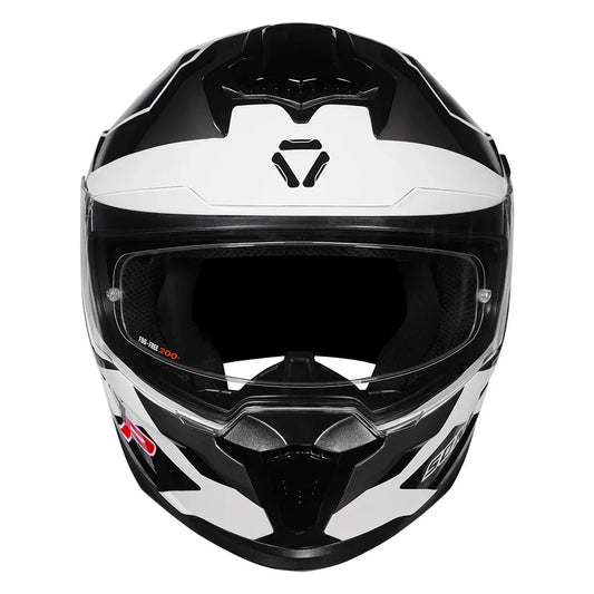 Korda Sonic Gp Flash White Black Full Face Helmet