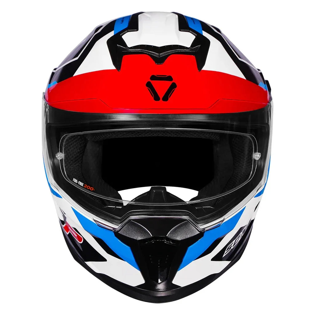 Korda Sonic Gp Flash White Red Blue Full Face Helmet