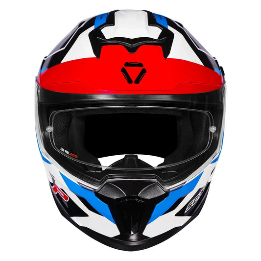 Korda Sonic Gp Flash White Red Blue Full Face Helmet
