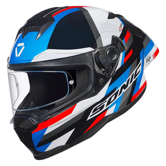 Korda Sonic Gp Moze Blue Red Full Face Helmet