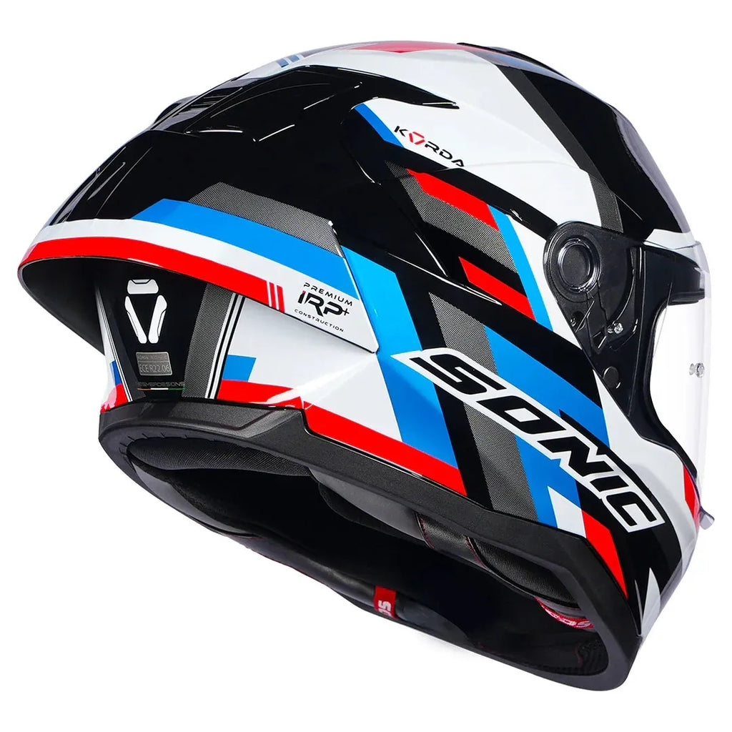 Korda Sonic Gp Moze Blue Red Full Face Helmet