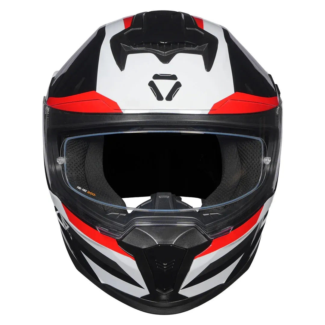 Korda Sonic Gp Moze White Red Full Face Helmet