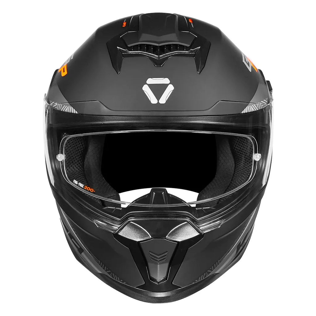 Korda Sonic Gp Rapide Matt Gray Orange Full Face Helmet