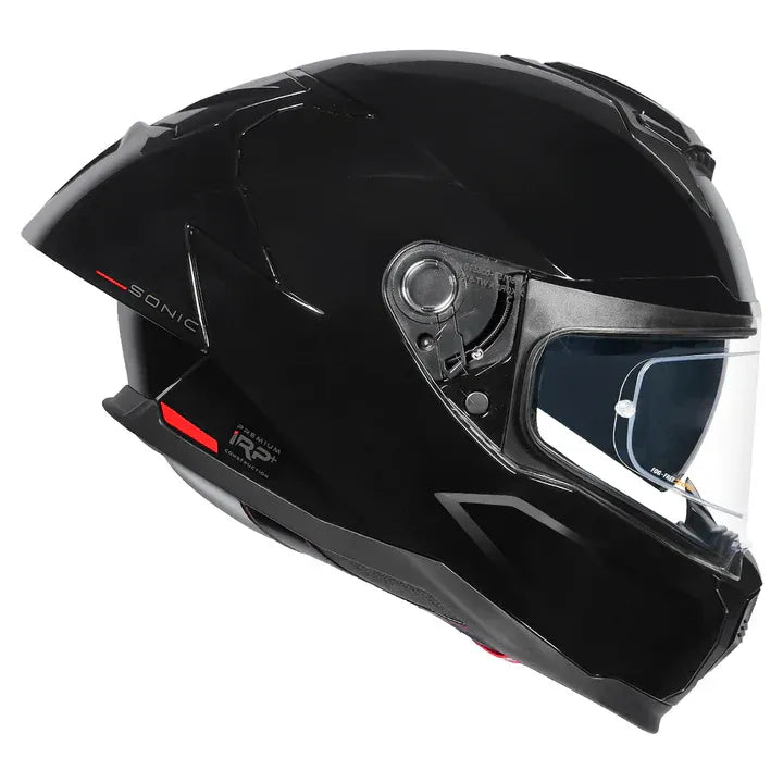 Korda Sonic Gp Solid Glossy Black Ful Face Helmet