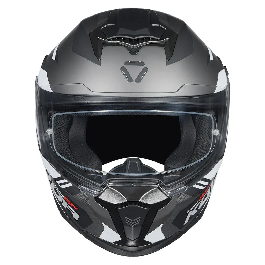 Korda Sonic Gp Troy Matt Gray Full Face Helmet