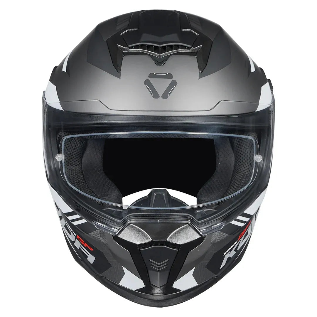 Korda Sonic Gp Troy Matt Gray Full Face Helmet