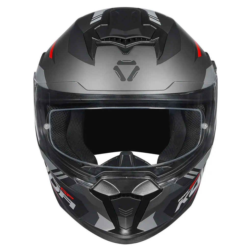 Korda Sonic Gp Troy Matt Red Full Face Helmet