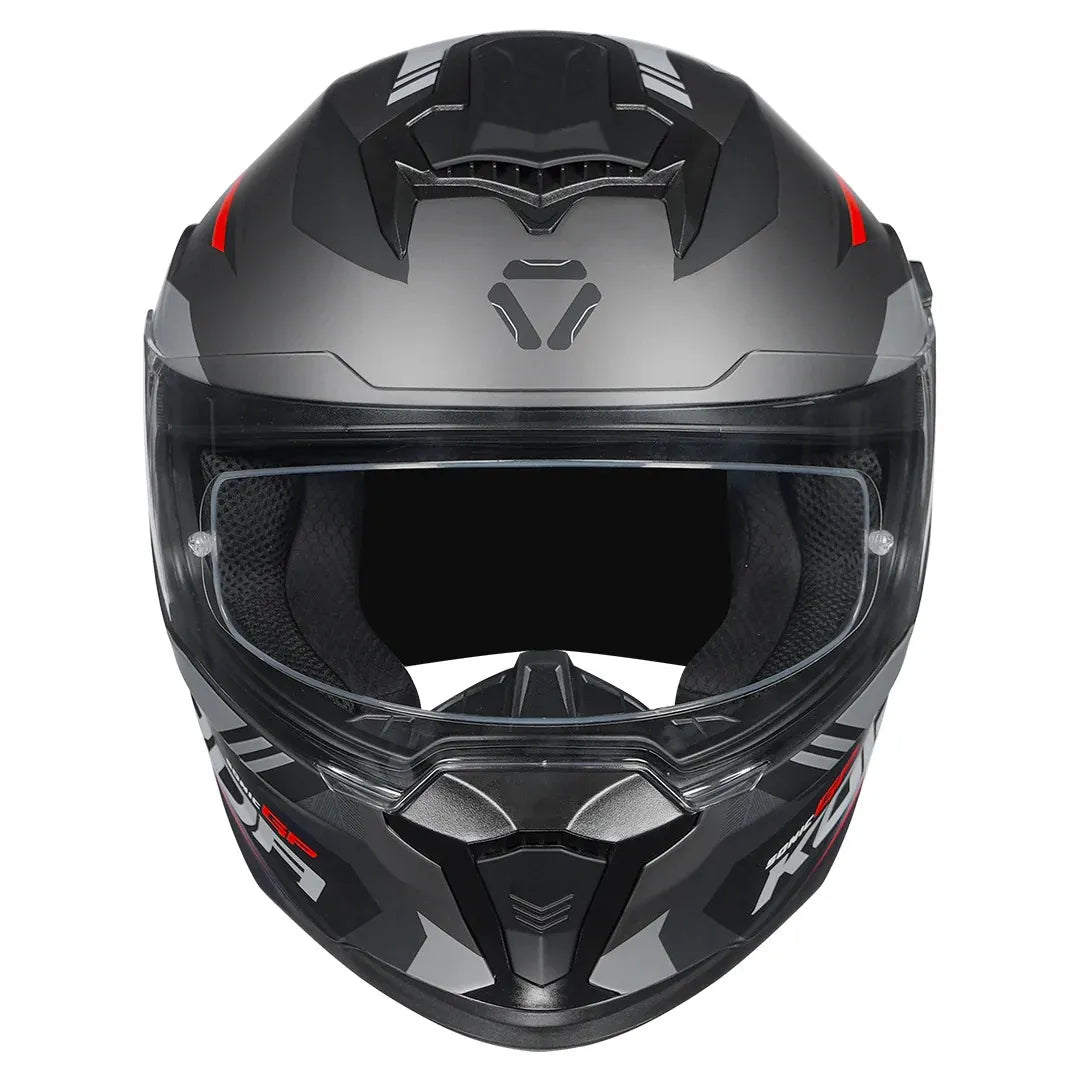 Korda Sonic Gp Troy Matt Red Full Face Helmet