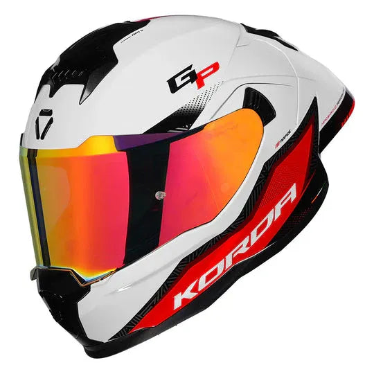 Korda Sonic Rapide Gloss Red Full Face Helmet