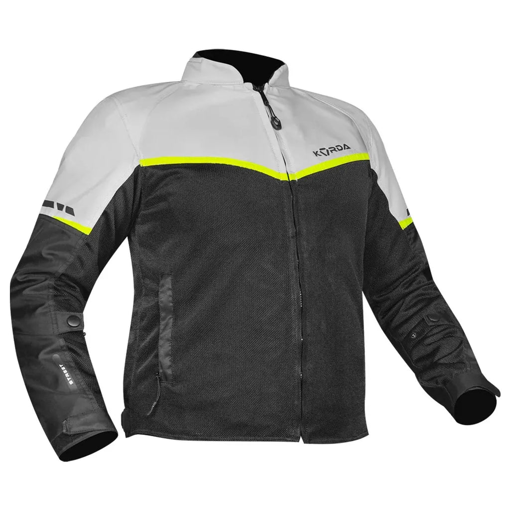 Korda Street Light Gray Flu Yellow Jackets Riding Gears