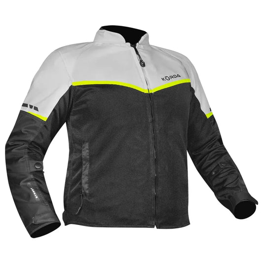 Korda Street Light Gray Flu Yellow Jackets Riding Gears