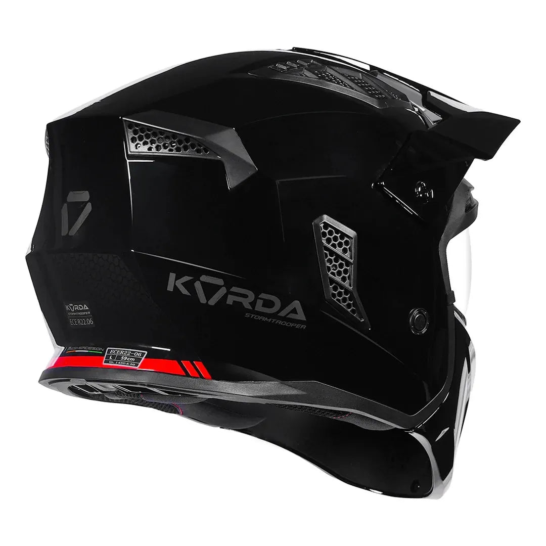 Korda Stromtrooper Black Full Face Helmet