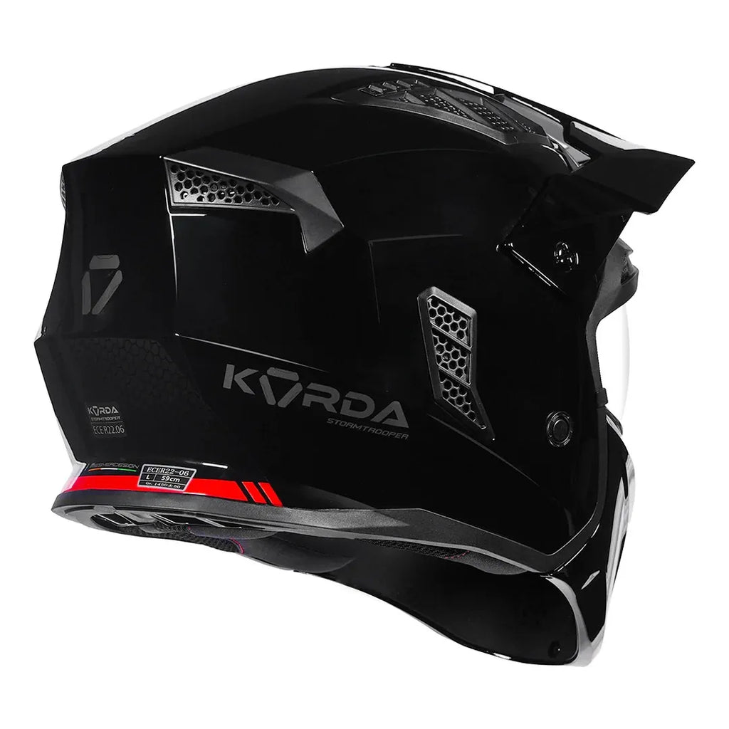 Korda Stromtrooper Black Full Face Helmet