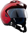 STUDDS Ks 1 Metro Cherry Red Half Face Helmet