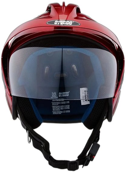STUDDS Ks 1 Metro Cherry Red Half Face Helmet